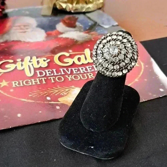 𝅺RING BURNISHED GOLD, ADJUSTABLE TO SIZE 7 - Picture 1 of 5